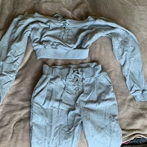 Two piece knit set